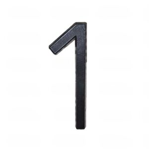 Házszám fekete 12cm 1-es