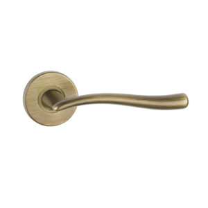 POLARIS körrozettás kilincs - Súrolt Bronz, Cilinderes