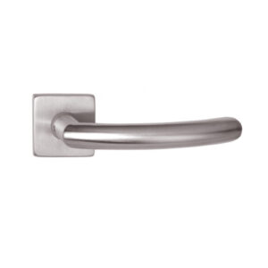 GINO PRO kilincs - Inox, Kulcsos, Négyzetrozettás