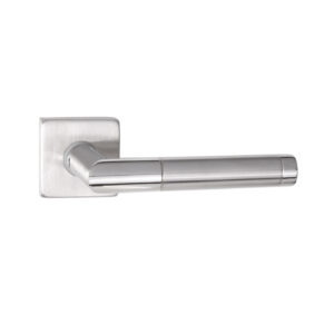 PANAMA kilincs - Inox, Kulcsos, Négyzetrozettás