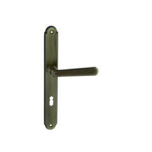 ALT WIEN hosszúcímes kilincs - Súrolt Bronz, Kulcsos, 90 mm