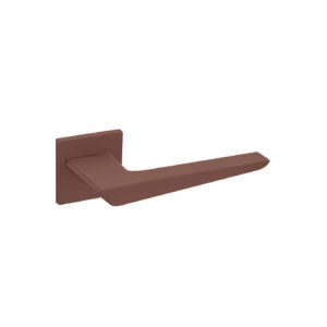 TIGA 5SQ négyzetrozettás kilincs - Corten, Kulcsos