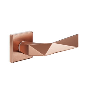 LUXURY 02 négyzetrozettás kilincs - PVD Szatén Vörösréz, WC